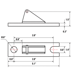 Table Mount Base Kit, Fit 5/8 Holes