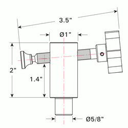 Side Clamp, Fits 5/8 Holes