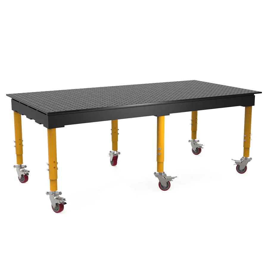 Nitridado 8 by 4 ft max table with casters