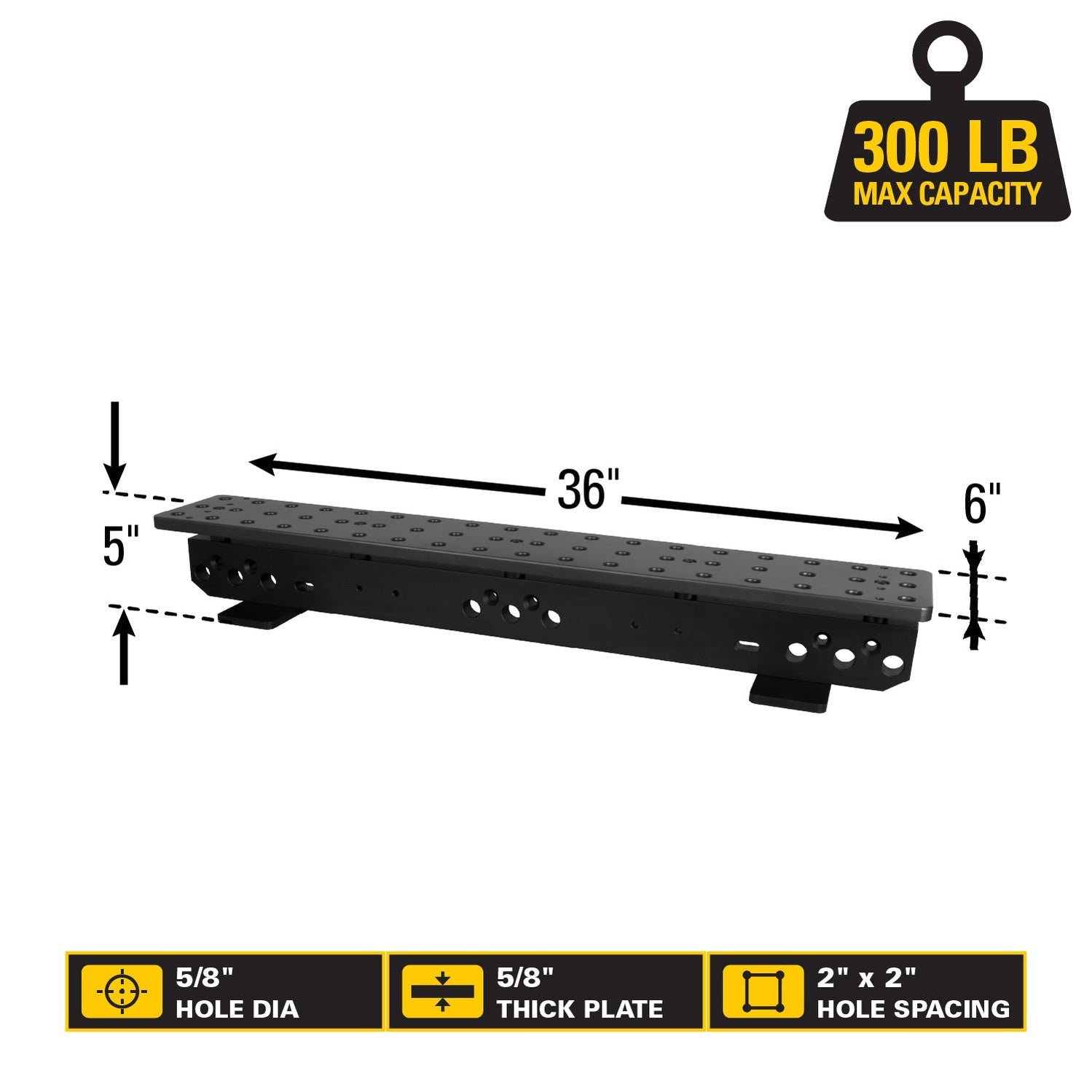 Kit de Caballete Scout 36, (36" x 6") (91.44 cm x 15.24 cm) Sistema de 5/8"