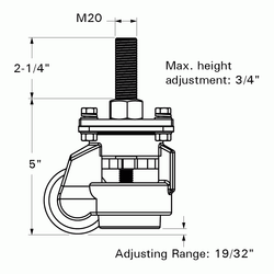 Casters, For Alpha 5/8 and MAX tables