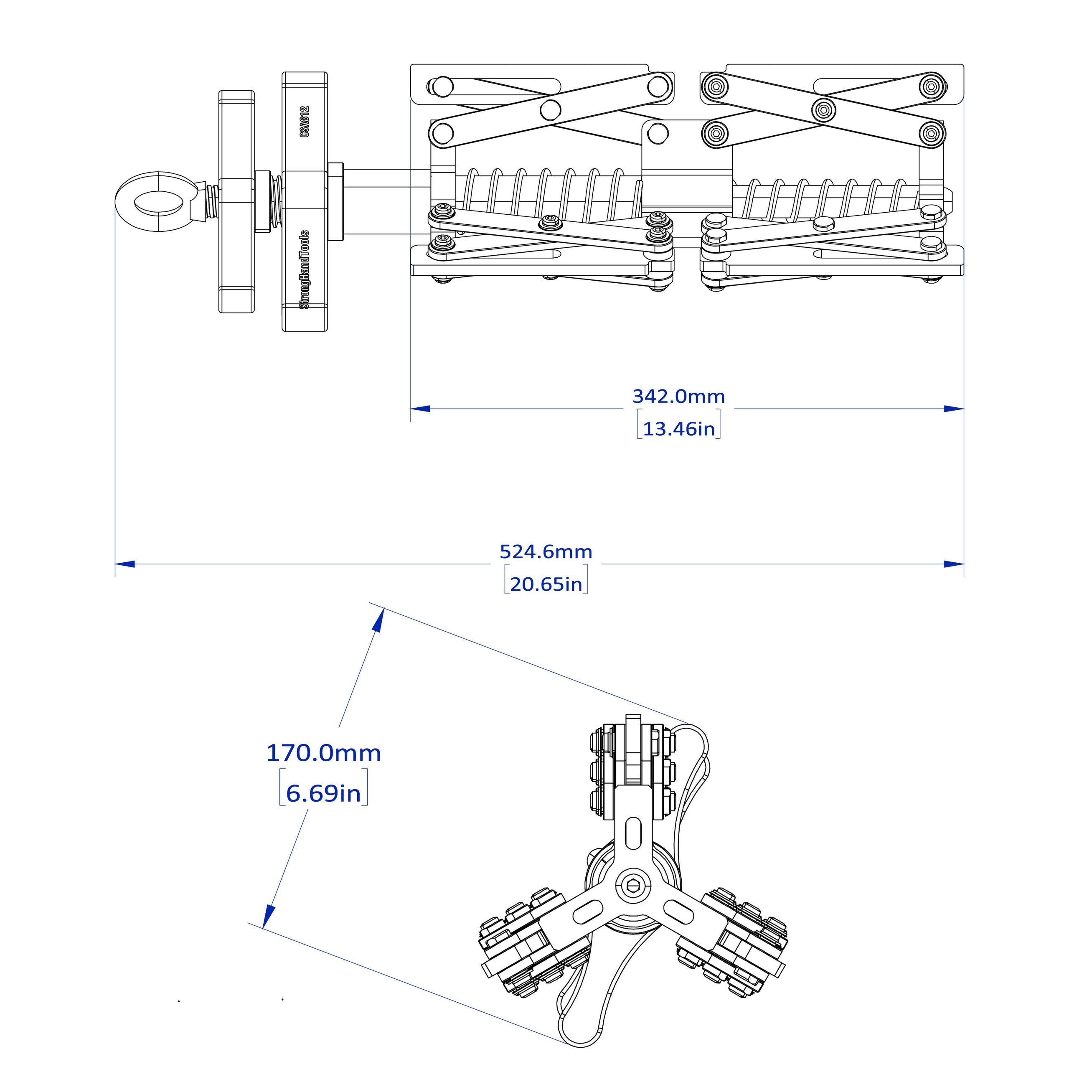 Prensas de Ajuste Interno para Tuberías "The Spider"