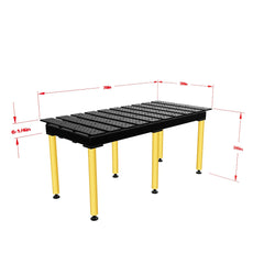 Mesas Para Soldar "MAX" Ranurado (6-1/2' × 3') - Sistema 5/8"