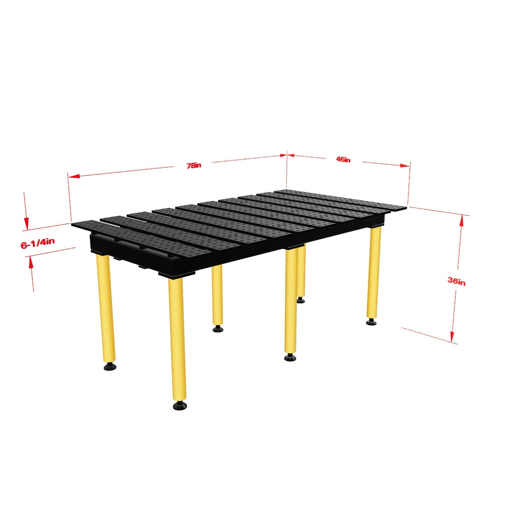 Mesas Para Soldar "MAX" Ranurado (6-1/2' × 4') - Sistema 5/8"