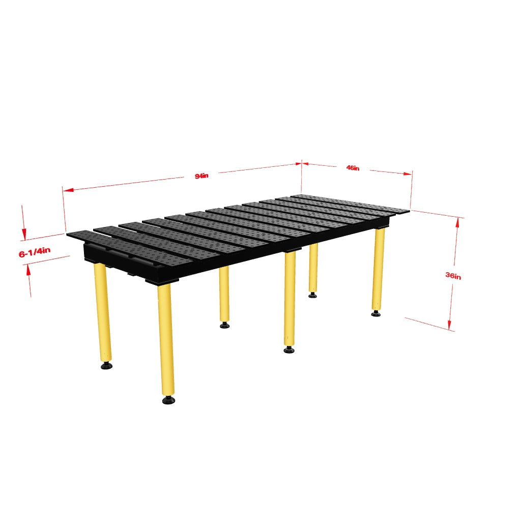 Mesas Para Soldar "MAX" Ranurado (8' x 4') - Sistema 5/8"