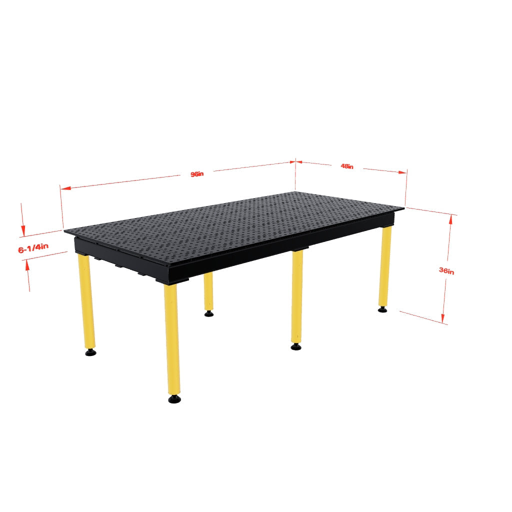 Mesas Para Soldar "MAX", 8' x 4' (244 x 122 cm) - Sistema 5/8"