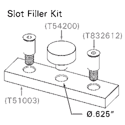 Slot Filler Kit, For MAX Ranurado Tables