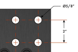 Mesas Para Soldar "MAX", 4' x 4'(122 x 122 cm) - Sistema 5/8"
