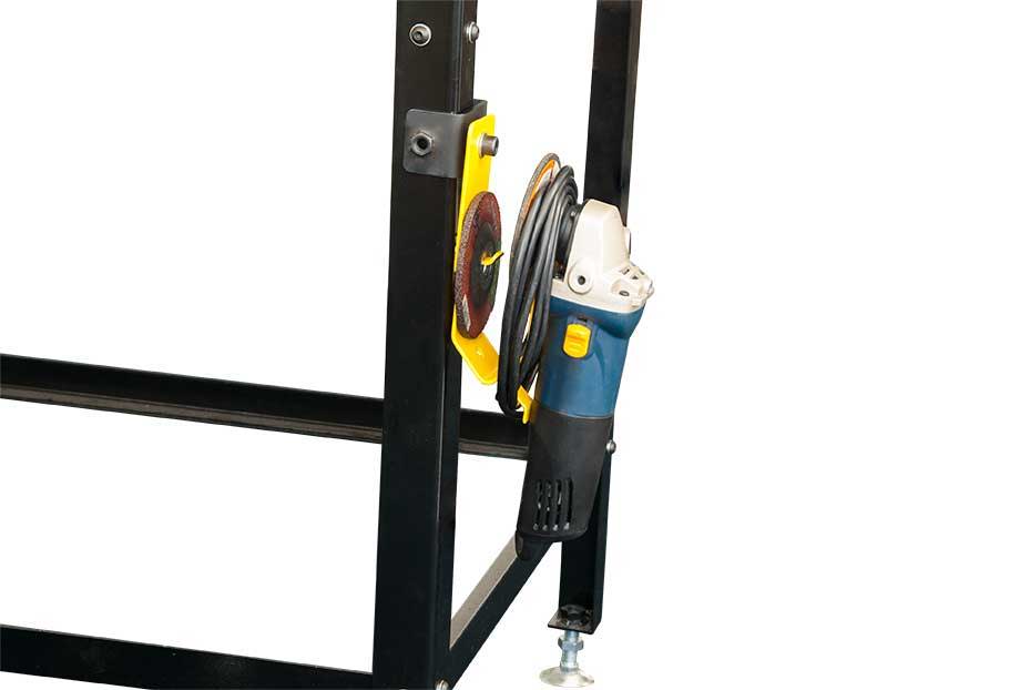 Descansa Amoladora con Base de Prensa Tipo C